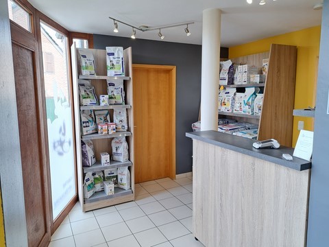 comptoir de vente espace accueil